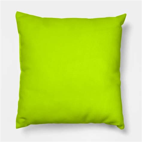 Bitter Lime Neon Green Solid Color By Podartist Lime Green Pillows Pillows Green Pillows