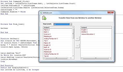 Transfer Item From Listview To Another Listview In Visual Basic Hot