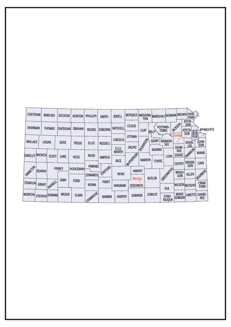 Kansas County Map Map Of Ks Counties And Cities