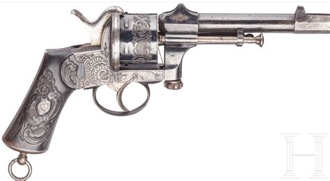 Lock Stock And History — Engraved Mariette System Pinfire Revolver