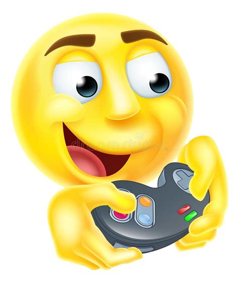 Gamer Emoji Emoticon A Gamer Cartoon Emoji Emoticon Smiley Face