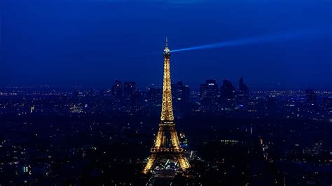 1920x1080px 1080p Free Download Paris Eiffel Tower With Blue Light