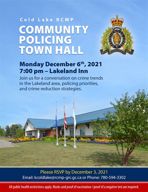 Cold Lake Rcmp Invites Public To Policing Town Hall Meeting My
