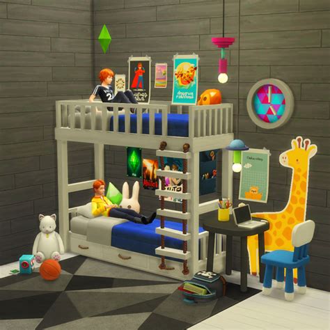 Bunk Bed Update Sixam Cc On Patreon Sims 4 Children Sims 4 Toddler