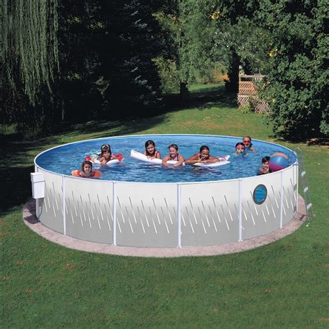 Splash Pools 12 Ft X 12 Ft X 42 In Round Above Ground Pool In The Above