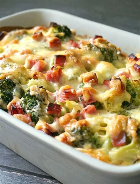 Cheesy Leftover Ham Broccoli Casserole With Eggs A Healthy Low Carb
