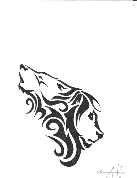 Wolf Lion Tattoo Inked By Moehawk37 On Deviantart Tribal Animal