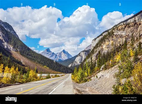 Highway And Magnificent Mountains Stock Photo Alamy