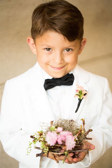 Ring Bearer In White Tux Photo John Cain Sargent View More