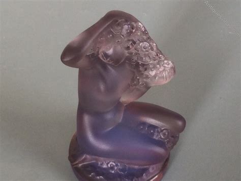 Antiques Atlas Lalique Amethyst Floreal Nude Figure