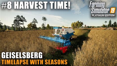 Geiselsberg Timelapse 8 First Harvest Farming Simulator 19 Seasons