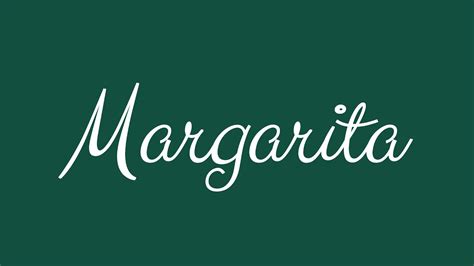 Learn How To Sign The Name Margarita Stylishly In Cursive Writing Youtube