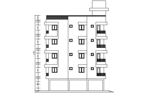 Bhk Apartment Cluster Layout Plan Autocad File Cadbull