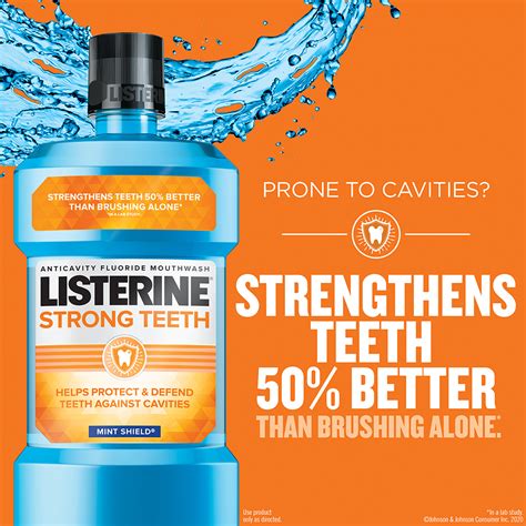 Strong Teeth Anticavity Fluoride Mouthwash Mint Shield Listerine®