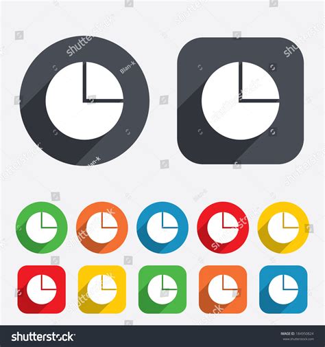 Pie Chart Graph Sign Icon Diagram Button Royalty Free Stock Vector