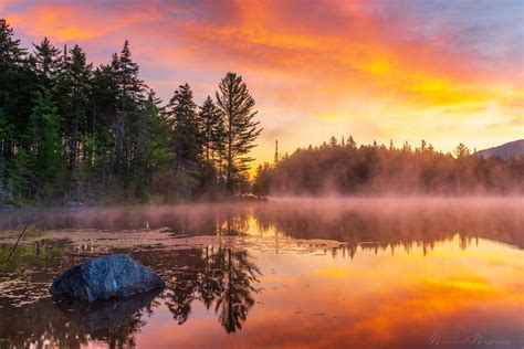 A Fiery Sunrise In The Adirondack Mountains Ny Oc 2000x1335 R