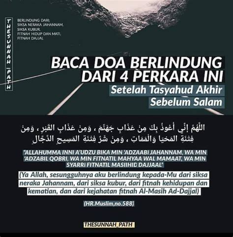 Doa Nabi Selepas Tahiyat Akhir Sebelum Salam Doa Setelah Bacaan