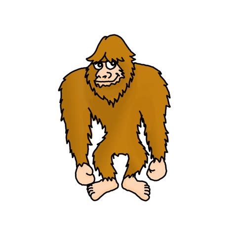 How To Draw Bigfoot Easy Easy Drawing Art Bigfoot Drawing Drawings