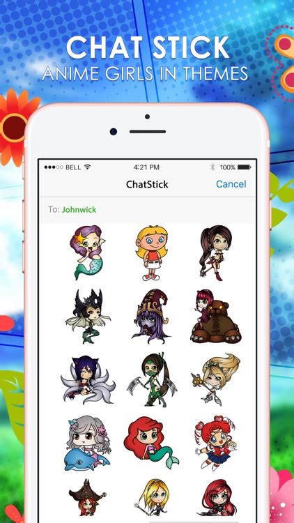 Anime Girl Emoji Sticker Keyboard Themes Chatstick By Chatstick Company