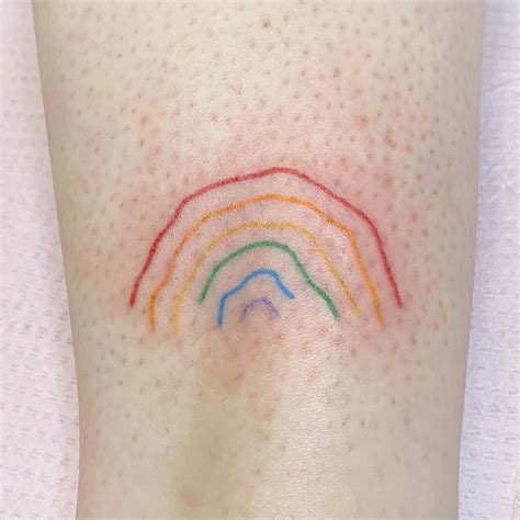 35 Small Rainbow Tattoos In 2021 Small Tattoos And Ideas