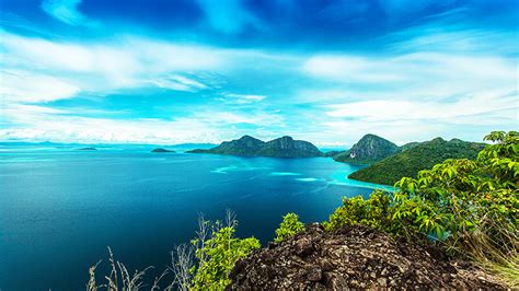 Malaysia Island Bohej Doolang Sea Tropical Coast Beautiful Landscape
