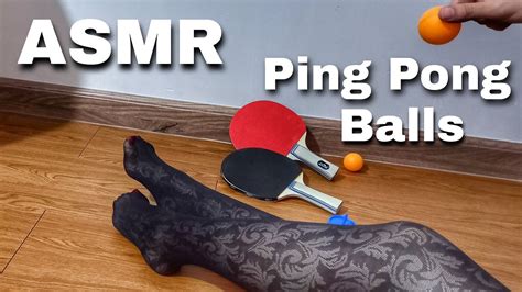 asmr 🏓 playing with ping pong balls and racket🏓 🔥 walking in pantyhose and kicking the ball 🔥