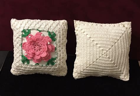 Crochet Flower Pincushion Kit Vintage 1950 Crochet Irish Etsy