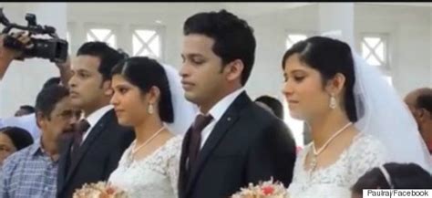 Twin Brothers Married Twin Sisters In The Presence Of Twin Priests In This Twin Wedding In