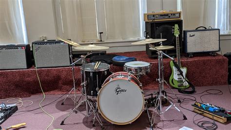 Here S My Live Drum Setup For A Hardcore Noise Punk Band I M In R Drums