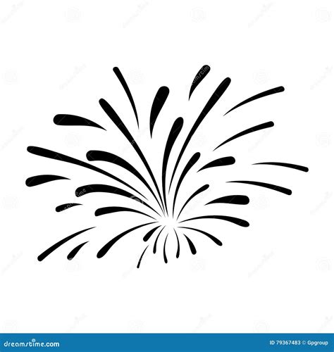 Fireworks Burst Design Stock Vector Illustration Of Party 79367483