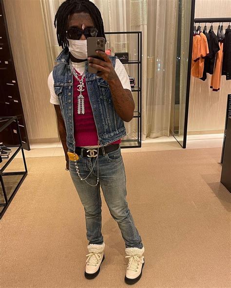 Spotted Lil Uzi Vert Dons Double Denin And Chanel Pause Online Mens