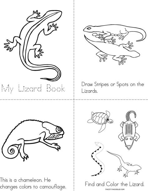 Lizard Book Twisty Noodle Reptiles Preschool Les Reptiles Reptiles