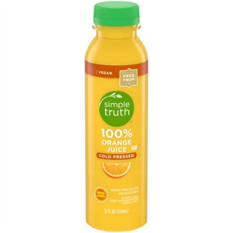 Simple Truth 100 Orange Juice Cold Pressed 12 Fl Oz Kroger