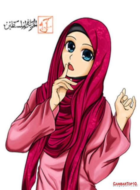Konsep 58 Gambar Lukisan Muslimah Cantik