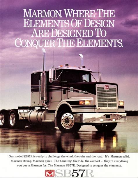 1985 Marmon Sb57r Truck Big Rig Trucks Big Trucks Trucks