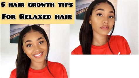 Five Tips To Grow Long Healthy Relaxed Hair Guaranteed For Hair Growth Youtube