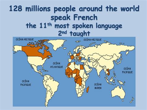 Map Of Countries That Speak French World Map