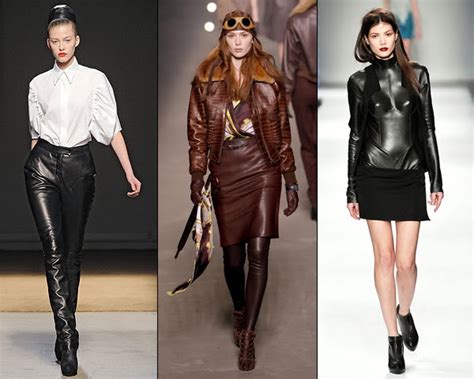 Fashion Elegant Style Leather Clothing For Women