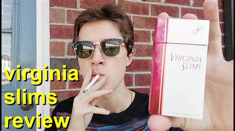 Smoking A Virginia Slim Cigarette Review Youtube