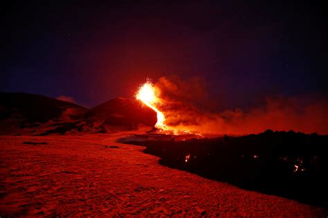 Mount Etna Europes Most Active Volcano Puts On A Show The New York