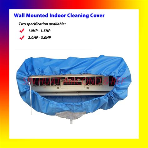 Air Conditioner Cleaning Cover 1 15hp 20 30hp Cover Cuci Aircond Canvas Diy Shopee Malaysia