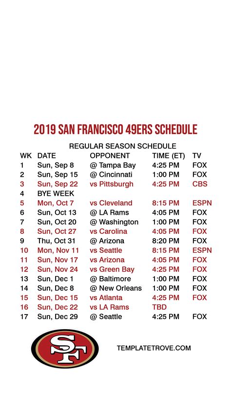 49ers Games 2024 Schedule Evey Oneida