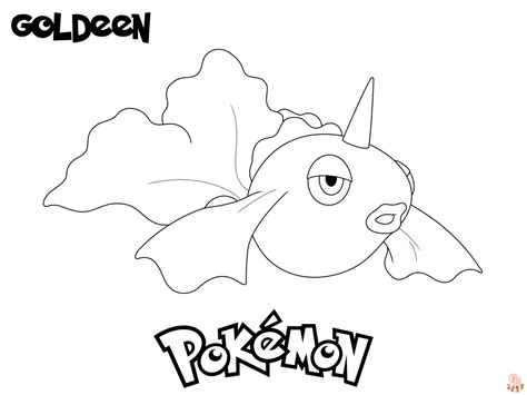 Discover The Magic Of Pokémon Goldeen Coloring Pages
