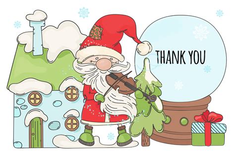 Holiday Thank You Clip Art