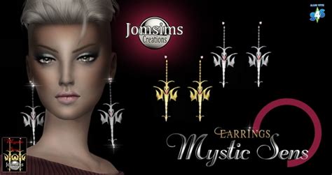 Mystic Sens Earrings At Jomsims Creations Sims 4 Updates