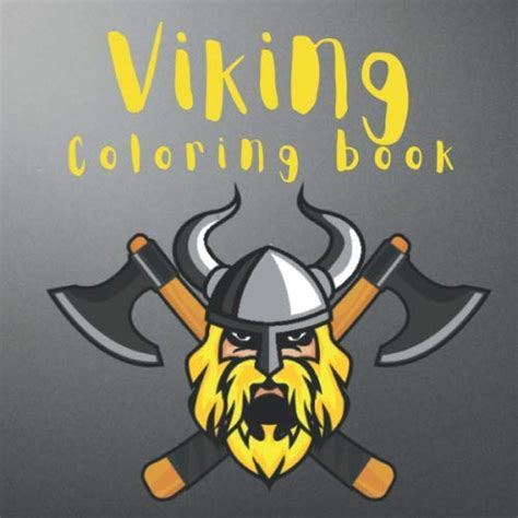 Viking Coloring Book Nordic Warriors Berserkers Valhalla Runes