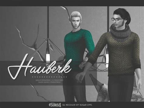 The Sims Resource Hauberk Sweaters By Sugar Owl • Sims 4 Downloads