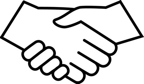 Strong Partnerships Transparent Handshake Icon Clipart Full Size