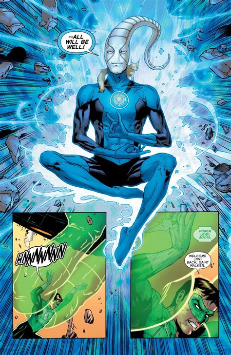 Green Lantern Hal Jordan Has His Power Boosted 300 By Blue Lantern Of