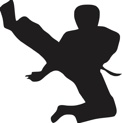 Karate Kick Sport Free Vector Graphic On Pixabay